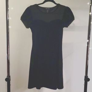Hot Topic Black Velvet Dress Size Small
